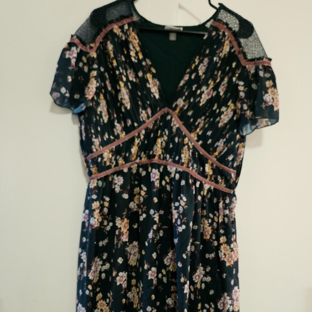 Green Floral Chelsea 28 dress XL